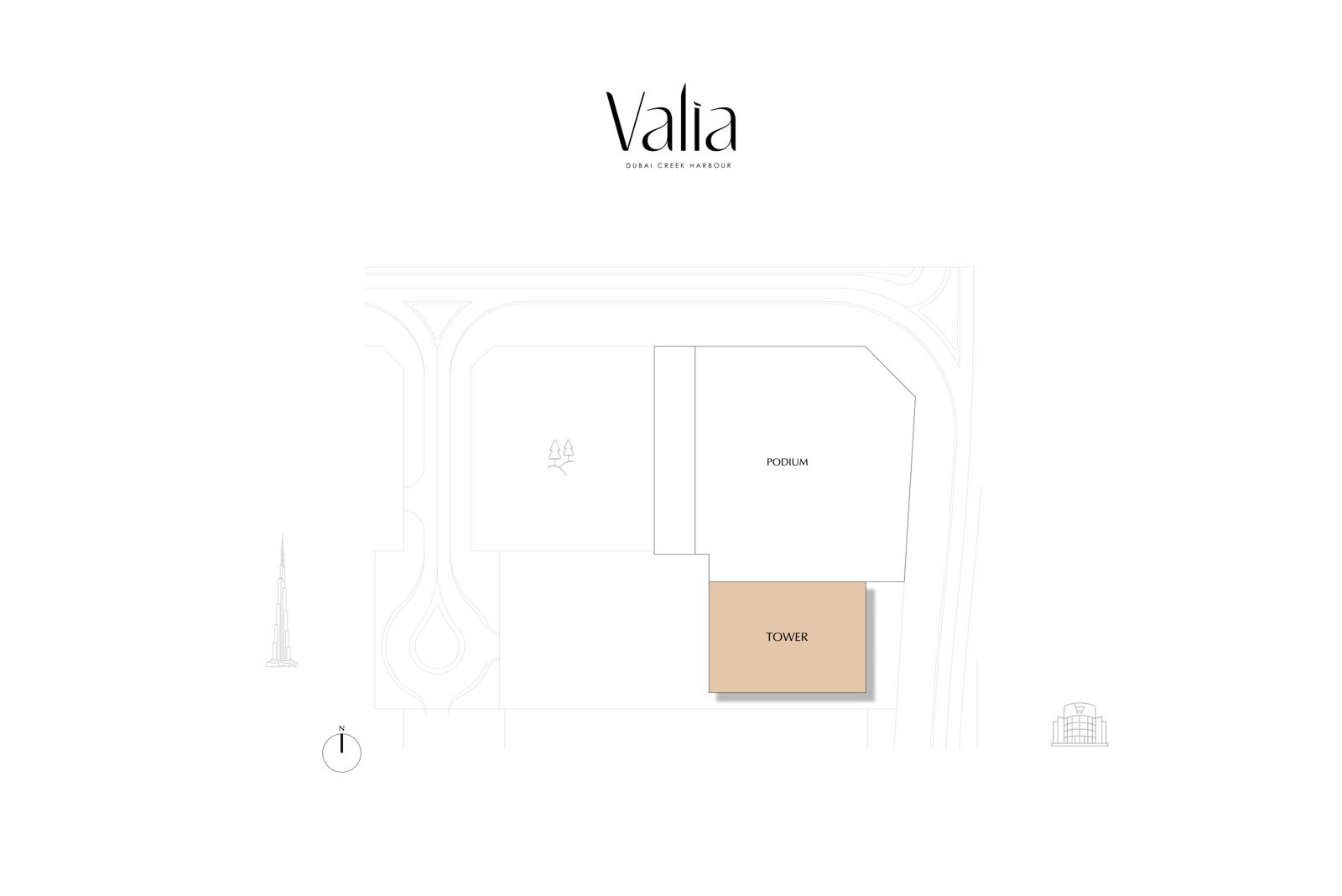 Valia landscaped terrace and lounge deck